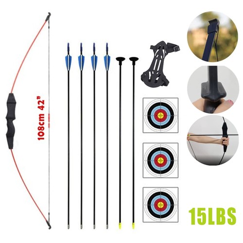 15lbs recurve bow archery set - recurve,