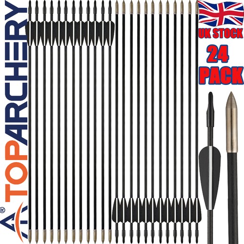 24x archery arrows fibreglass - 24x,